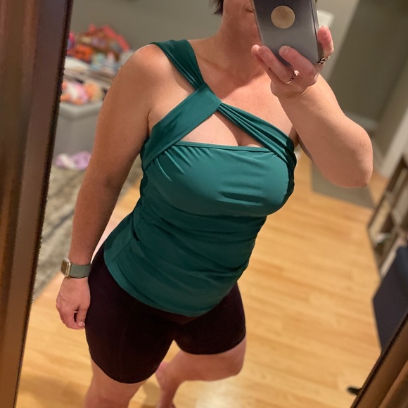 🆕 TEMPT ME One Shoulder Two-Piece Tankini - Picture 4 of 4